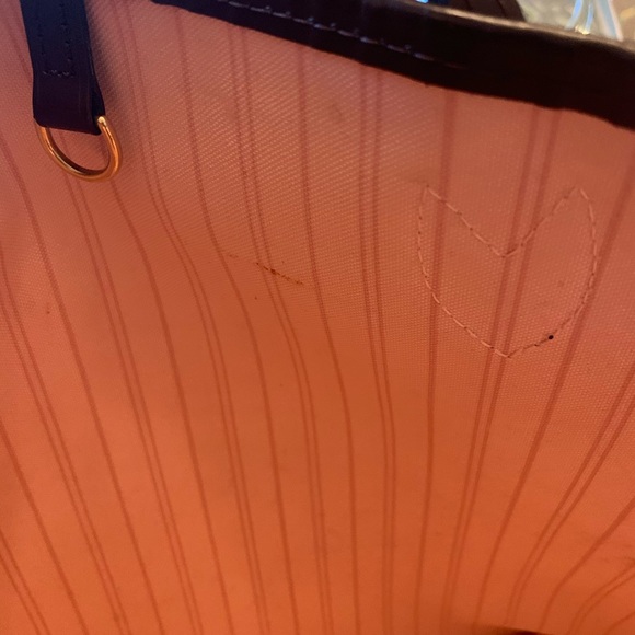 Louis Vuitton Neverfull MM Damier ebene rose - Picture 5 of 11